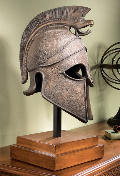 Macedonian Battle Helmet Museum Bust